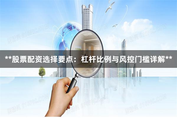 **股票配资选择要点：杠杆比例与风控门槛详解**